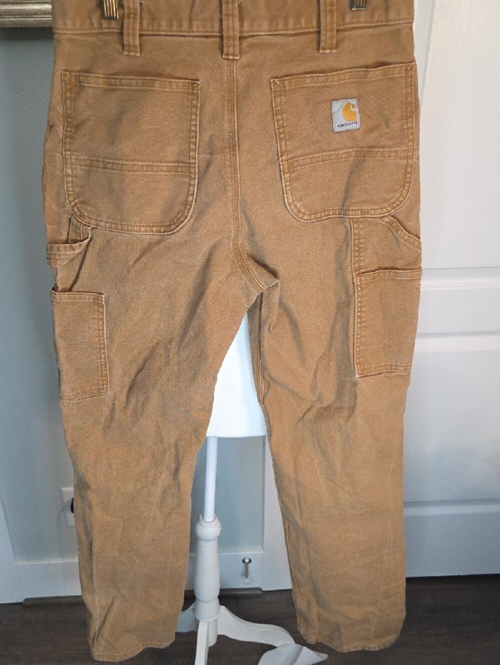 Carhartt Men’s Brown/Tan Cargo Work Pants - Picture 2 of 8